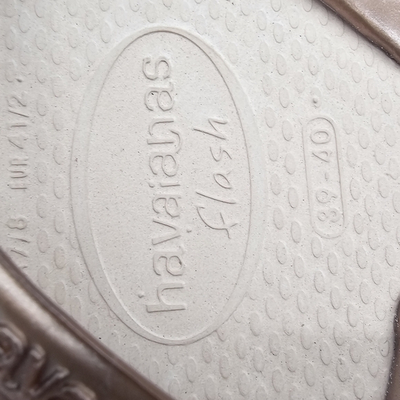 Havaianas Flash Urban Flip Flop Sandals Ballet Rose/Golden Blush Size 39-40 - Picture 4 of 8